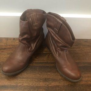 Brown ankle boots